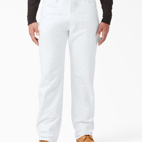 Dickies Workwear DK0A4YKYWHX1 M RELAXED FIT COTTON PAINTER'S PANT WHITE 029311087432
